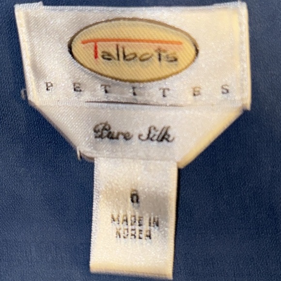 Talbots Silk Midi Dress Size 6 - Picture 7 of 8